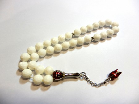 no.tes.0095-0025 Fasetli Beyaz Oniks Taşı  Fiyatı : KDV dahil 180.- TL